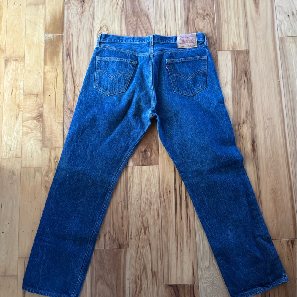 New Levi's Classic Button Up 501xx 38 X 34 Denim Blue Jeans - Never Worn